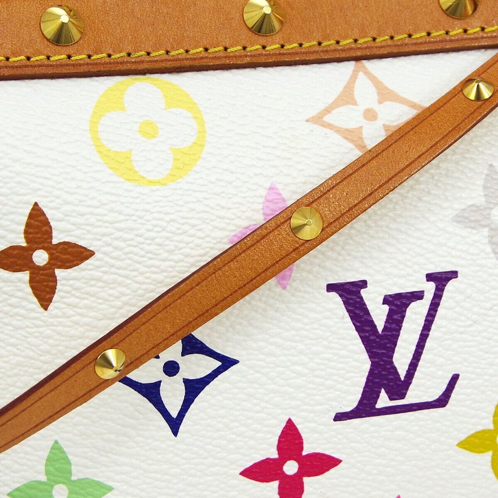 Authenticity Guarantee LOUIS VUITTON POCHETTE ACCESSOIRES HAND BAG SD0074 MULTIC - Picture 7 of 11